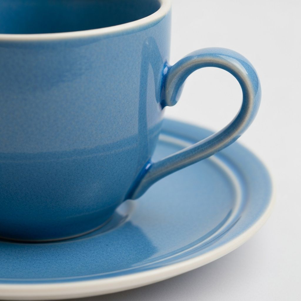 Чашка керамическая "Голубая"